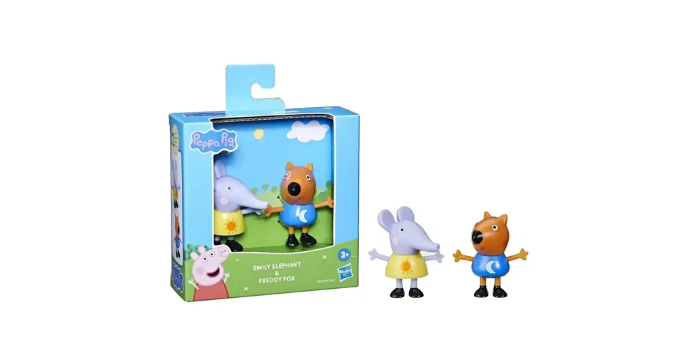 Szezonális akció Peppa malac Emily Elephant és Freddy Fox 2 db-os figura szett – Hasbro