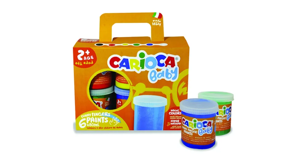 Baby lemosható ujjfesték 6 db-os szett – Carioca Exkluzív ajánlat