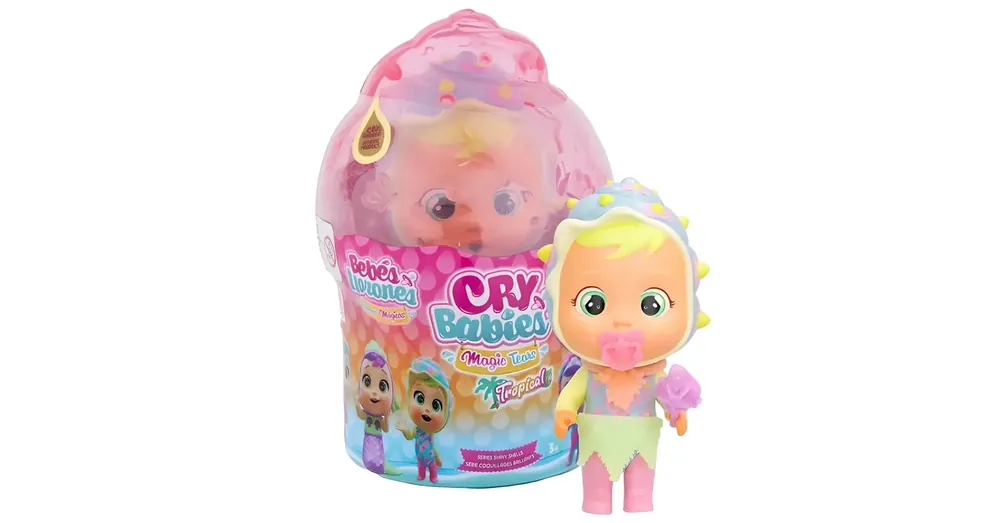 Legkelendőbb Cry Babies Magic Tears – Tropical Shiny Shells gyűjthető könnyes baba 1 db