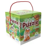 2–3-4 Darabos Puzzle – Erdő állatai Akció