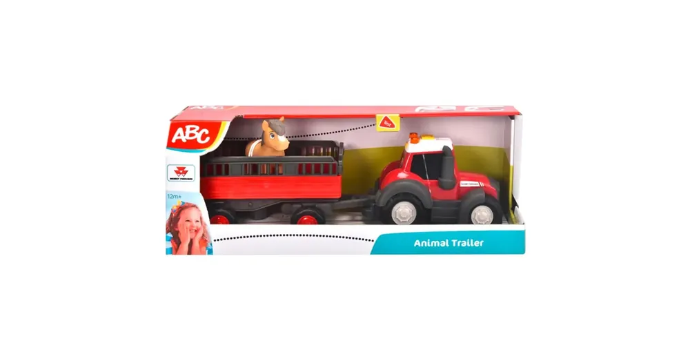 ABC Massey állatszállító traktor lóval – Simba Toys Azonnali szállítás