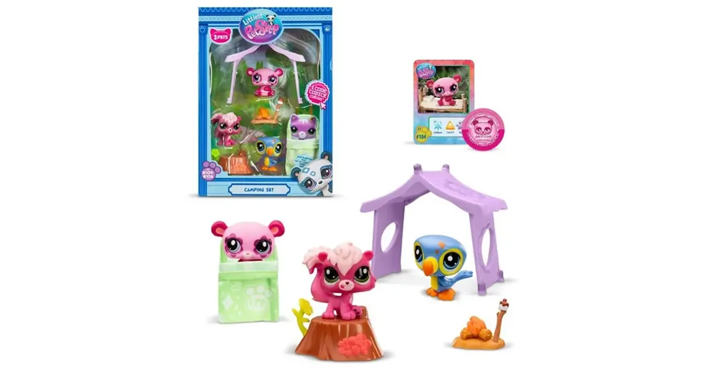 Littlest Pet Shop Camping 3 db-os figura csomag 2.széria Exkluzív ajánlat