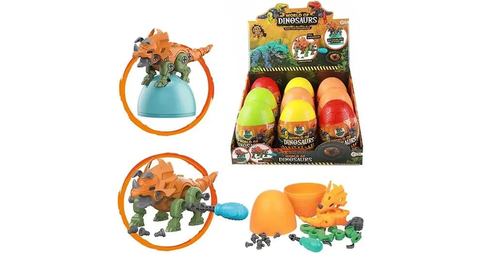 World of Dinosaurs szétszedhető dinó csavarhúzóval meglepetés tojás 1 db Legnépszerűbb