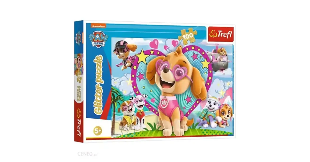Akciós ár Mancs Őrjárat Tündöklő Skye 100 db-os csillámló puzzle – Trefl