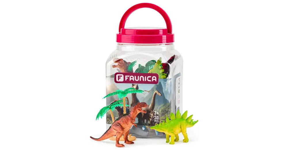 Faunica Dinoszauruszok játékszett vödörben – Woodyland Azonnal elérhető