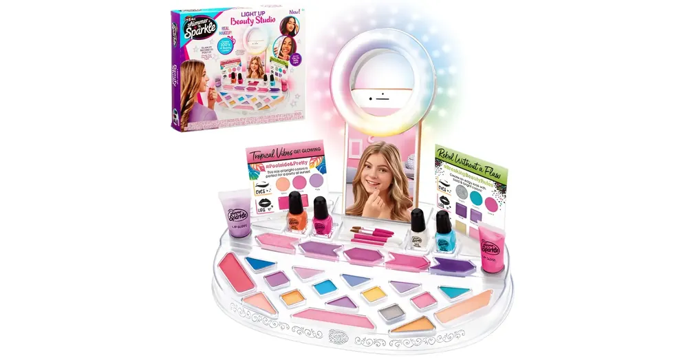 Cra-Z-Art Shimmer and Sparkle – Szépségszalon sminkszett körömlakkal Árengedmény