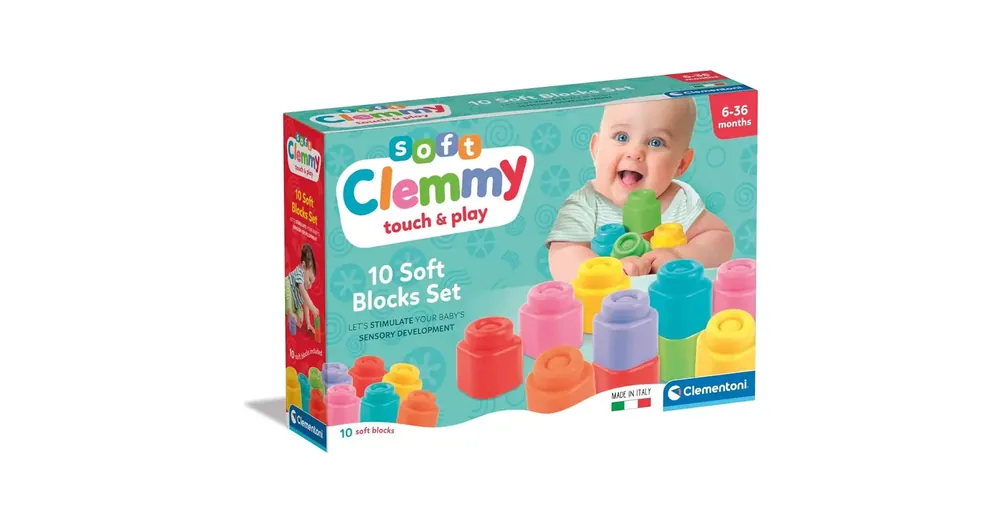 Clemmy 10 db-os puha építőkocka szett – Clementoni Legnépszerűbb