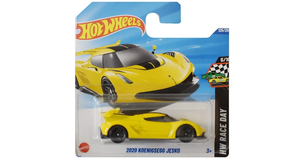 Azonnali szállítás Hot Wheels 2020 Koenigsegg Jesko sárga kisautó 1/64 – Mattel