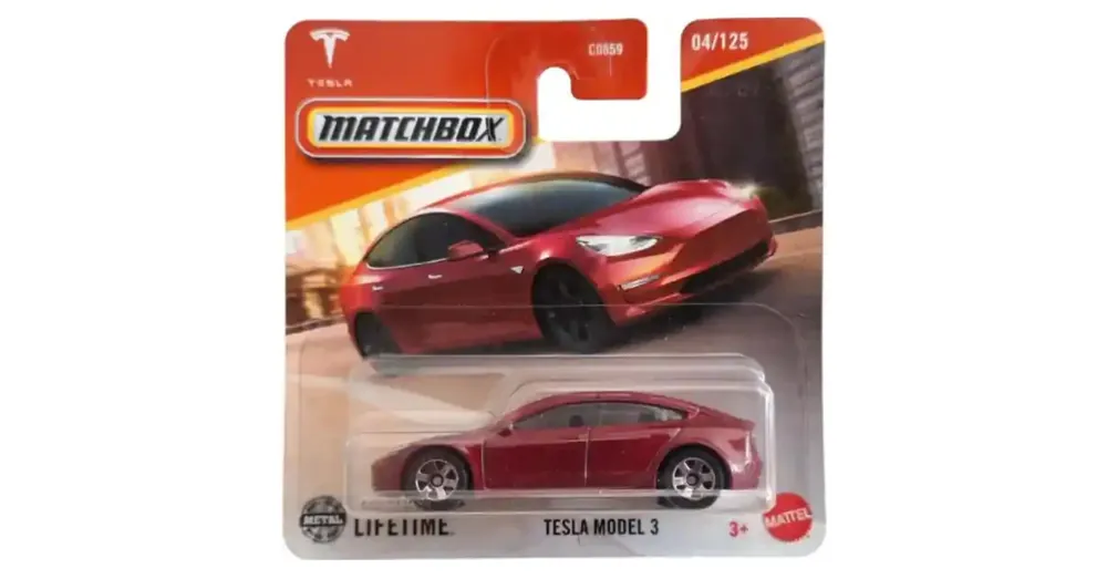Matchbox Tesla Model 3 kisautó 1/64 – Mattel Különleges ajánlat