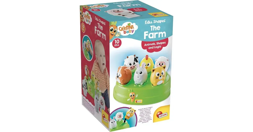Prémium Carotina baby Farm állatos formaillesztő játék – Lisciani