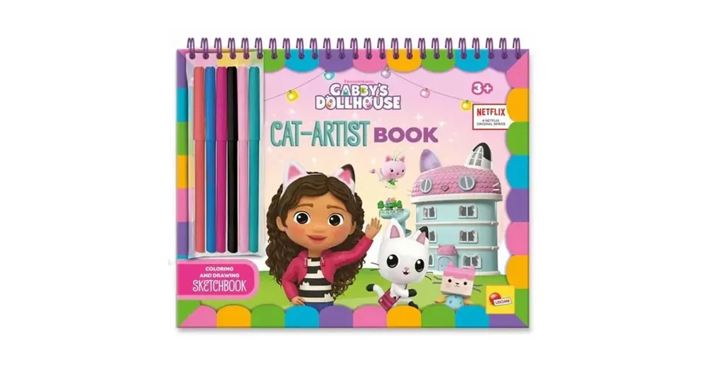 Gabi babaháza Cat-Artist színező könyv – Lisciani Újdonság