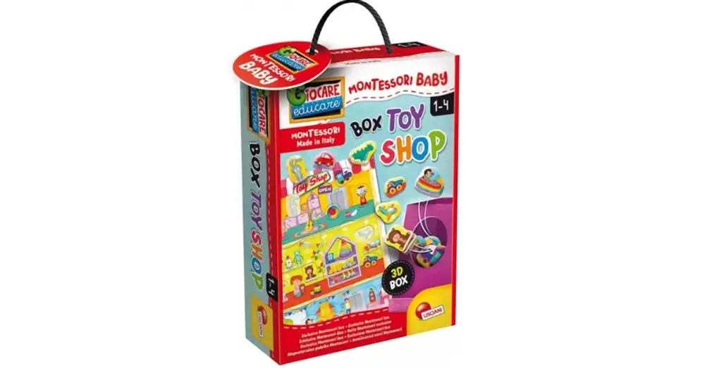 Montessori Baby Box készségfejlesztő formaillesztő puzzle – Lisciani Alacsony ár