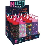 Vedd meg online Luna Must Team mintás műanyag kulacs szívószállal többféle változatban 500ml 1 db