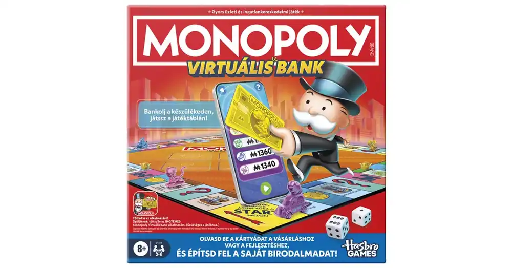 Kihagyhatatlan ajánlat Monopoly Virtuális Bank társasjáték – Hasbro