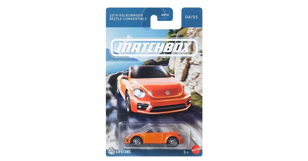 Expressz kézbesítés Matchbox Ikonikus 2019 Volkswagen Beetle Convertible kisautó 1/64 – Mattel