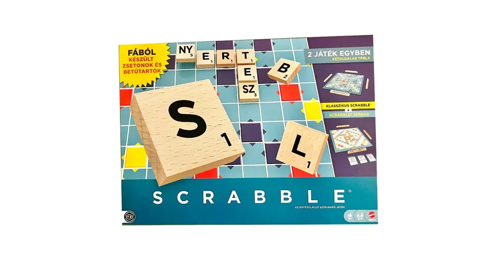 Korlátozott ajánlat Fa Scrabble Original és Társas 2az1-ben – Mattel