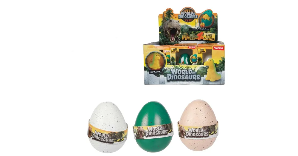 Vásárlói kedvenc World of Dinosaurs Növekvő dinoszaurusz figura tojásban