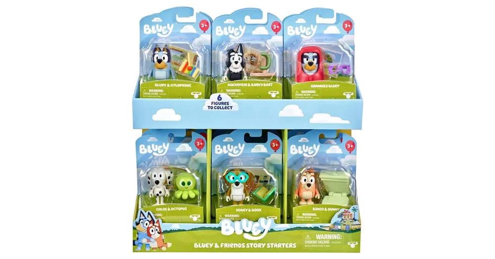Bluey Bluey és barátai gyűjthető játékszettek S14 1 db Kedvezményes ár
