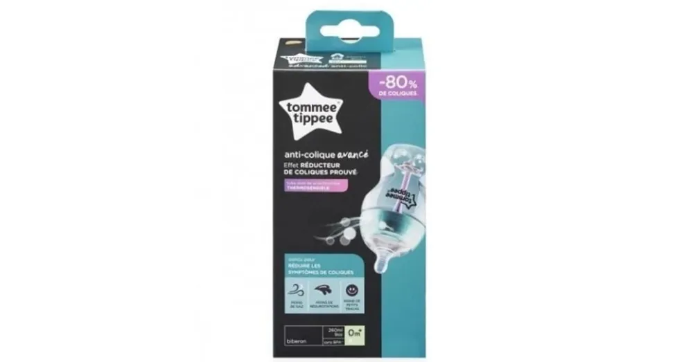 Szezonális akció Tommee Tippee Advanced ANTI-COLIC türkiz cumisüveg 260ml (0 hó+)