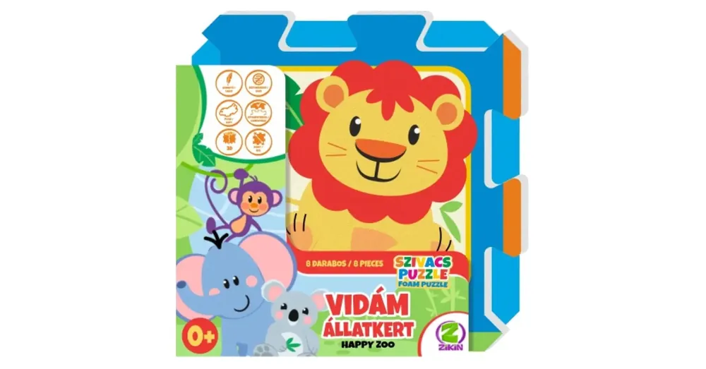 Happy Zoo – Vidám Állatkert szivacs puzzle Bestseller