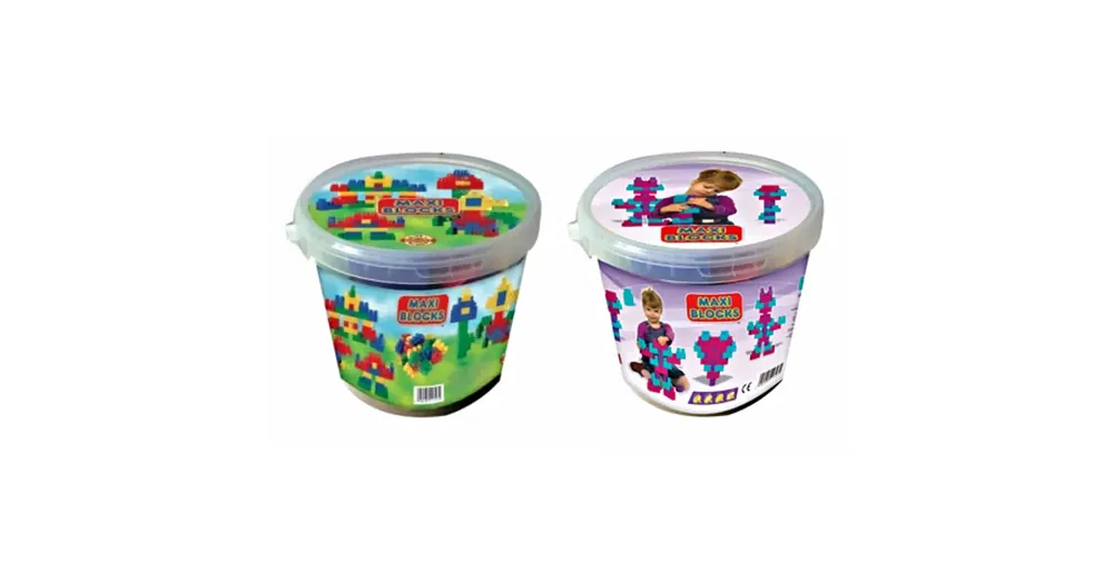 Kedvezményes ár Maxi Blocks vödrös 32 db-os építőkockák – D-Toys
