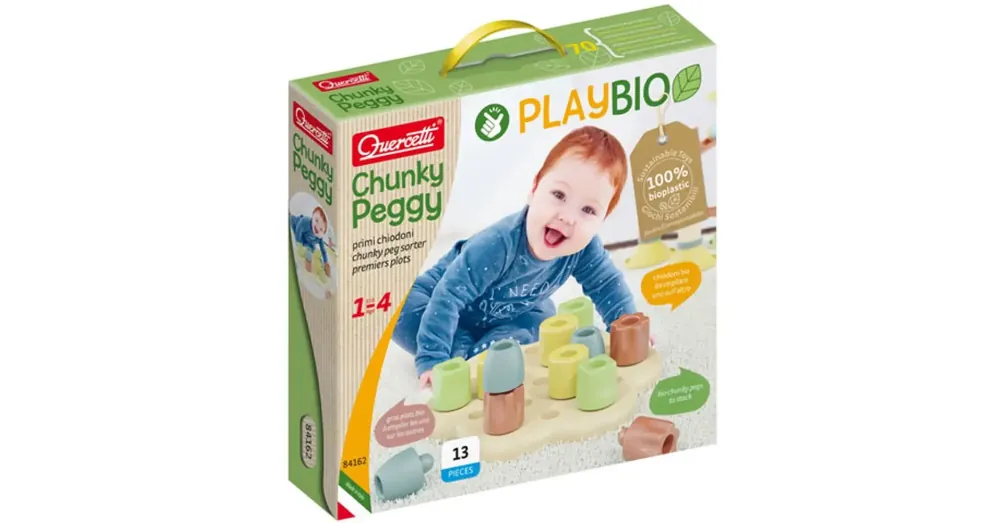 Quercetti Play Bio Chunky pötyi 13 db-os Expressz kézbesítés