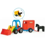 Csak ma Homlokrakodós Traktor lószállító utánfutóval 41 cm – Wader
