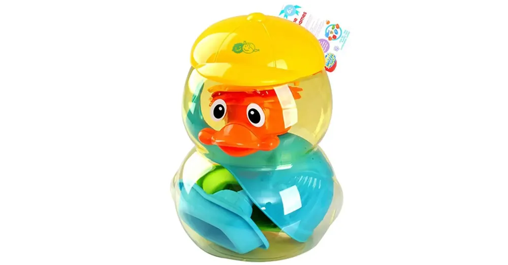 Árengedmény Playgo Bébi fürdőjáték szett kacsa formájú tárolóban 8 db-os szett