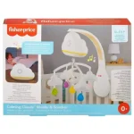 Fisher-Price Nyugtató Felhők 2 az 1-ben kiságyforgó fénnyel és hanggal – Mattel Bestseller
