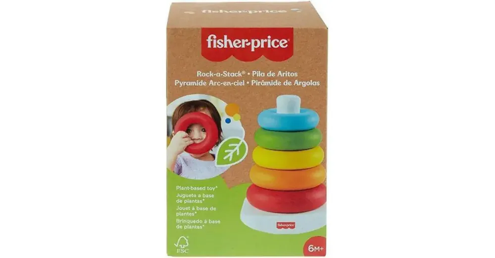 Népszerű Fisher-Price ECO Színes gyűrűpiramis bébijáték – Mattel