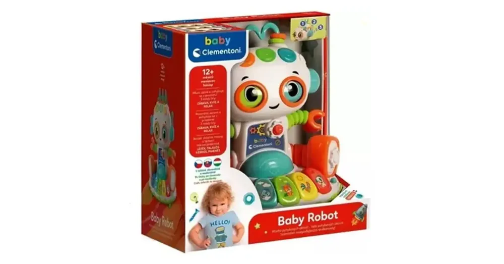 Baby interaktív robot fénnyel és hanggal – Clementoni Olcsó