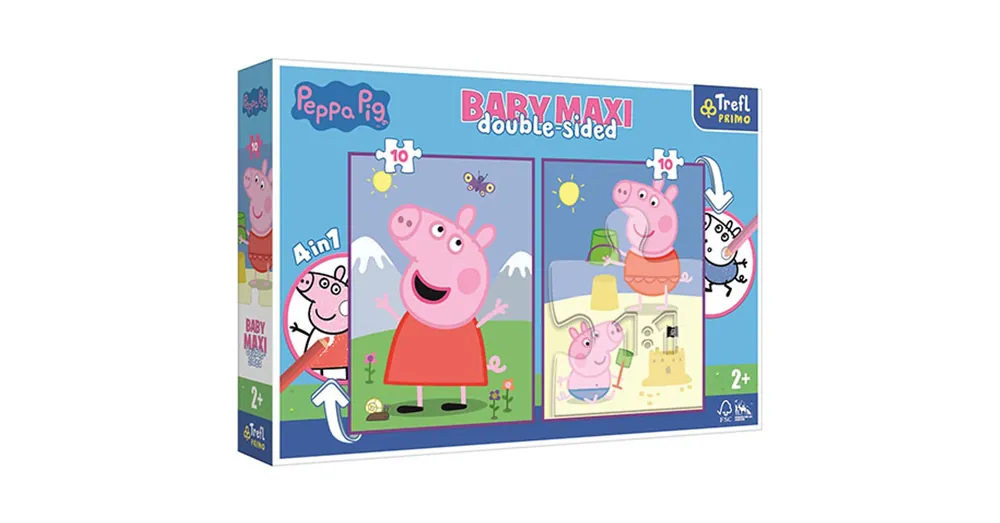 Peppa malac kétoldalas 4 az 1-ben Baby Maxi puzzle 2×10 db-os – Trefl Gyors kiszállítás