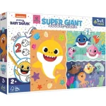 Exkluzív ajánlat Baby Shark Super Giant kétoldalas 3 az 1-ben puzzle 15 db-os – Trefl