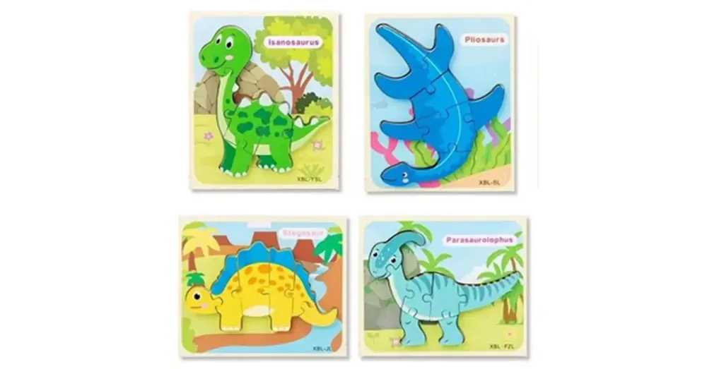 Fa dinoszauruszos formapuzzle többféle változatban Olcsó