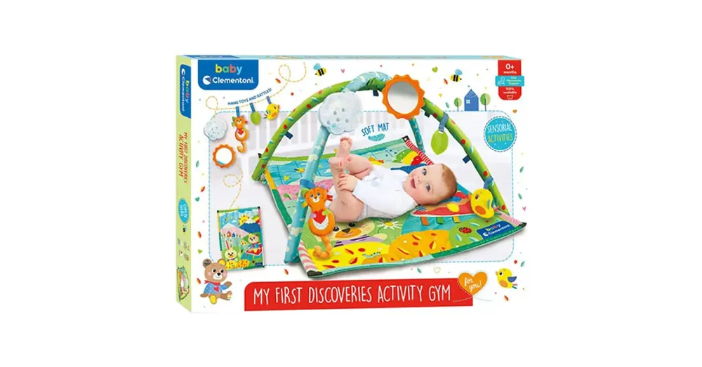 Vedd meg most Fedezd fel! Állatos játszószőnyeg kiegészítőkkel 61×82 cm – Clementoni baby
