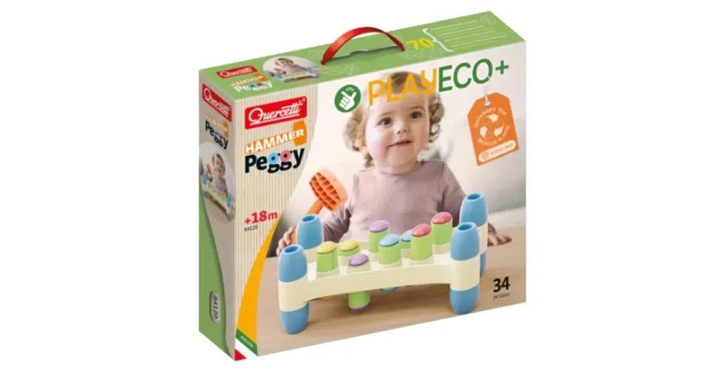 Expressz szállítás Quercetti Play Eco Peggy Kalapácsos ügyességi játék