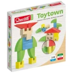 Exkluzív ajánlat Quercetti ToyTown Basic 15 db-os fa építőjáték