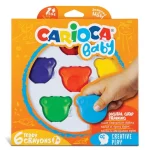 Azonnal elérhető Maci formájú Baby Teddy zsírkréta 6 db-os – Carioca