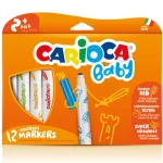 Carioca Színes bébi filctoll 12 db-os szett kimosható Bestseller