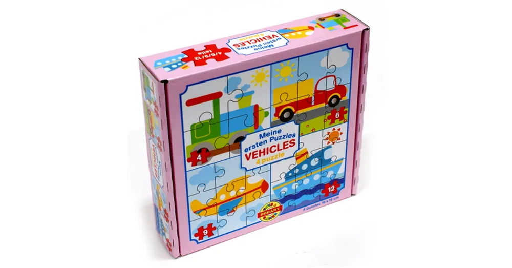 Az első puzzle-öm Járművek 4 az 1-ben baby puzzle Kiárusítás
