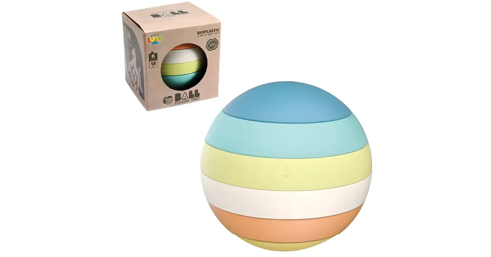 Szuper akció Labda 6 db-os toronyépítő játék 12 cm