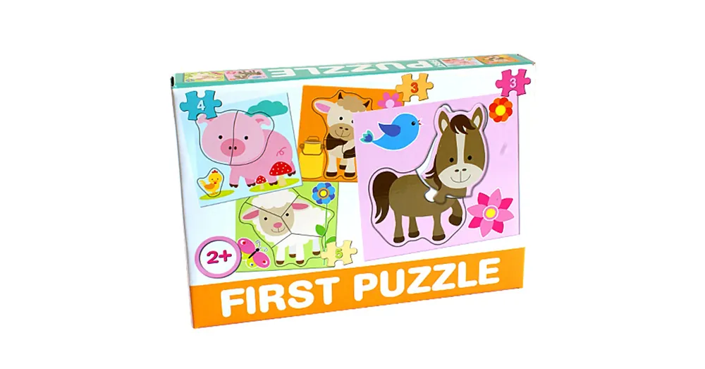 Háziállatos Bébipuzzle – D-Toys Biztonságos fizetés
