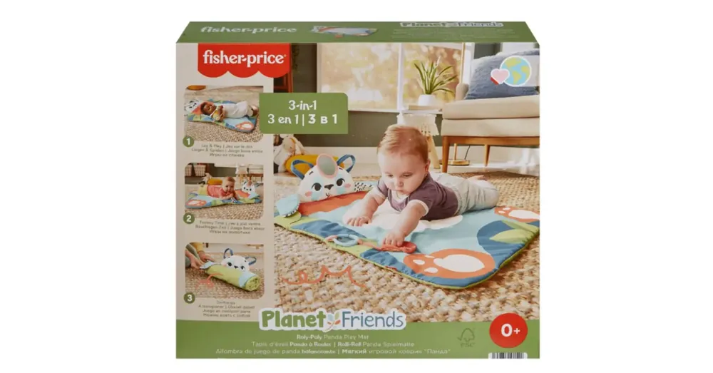 Azonnali szállítás Fisher-Price Pandamatrac összetekerhető játszószőnyeg – Mattel