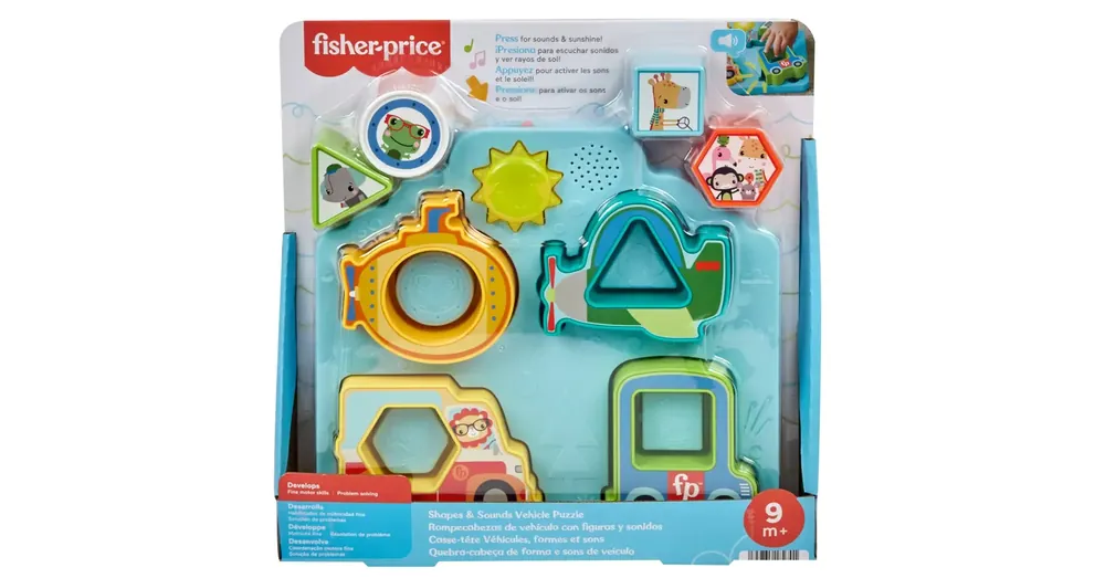 Fisher-Price Forma és Járgány kirakó bébijáték – Mattel Népszerű