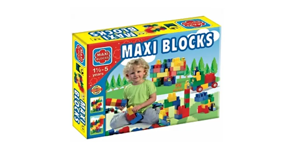 Vedd meg online Maxi Blocks nagy dobozos építőkockák 56 db-os – D-Toys