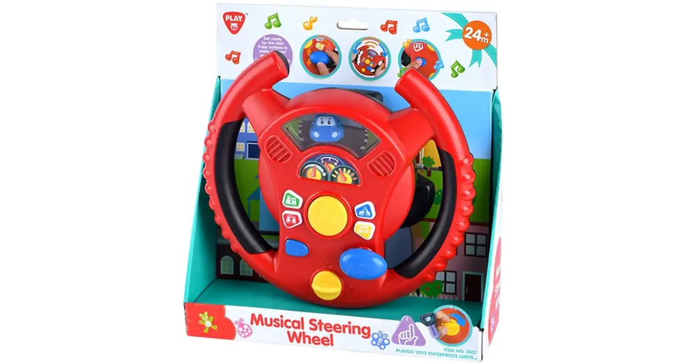 Vedd meg most Playgo Multifunkciós kormánykerék fény és hang effektekkel
