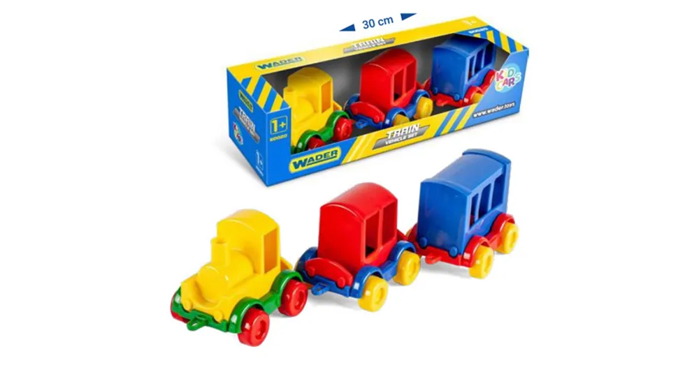 Kid Cars Vonatok 3 db-os szett – Wader Kiárusítás