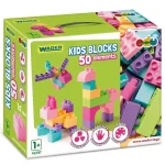Kids Blocks pasztell építőelemek 50 db-os szett – Wader Expressz kézbesítés