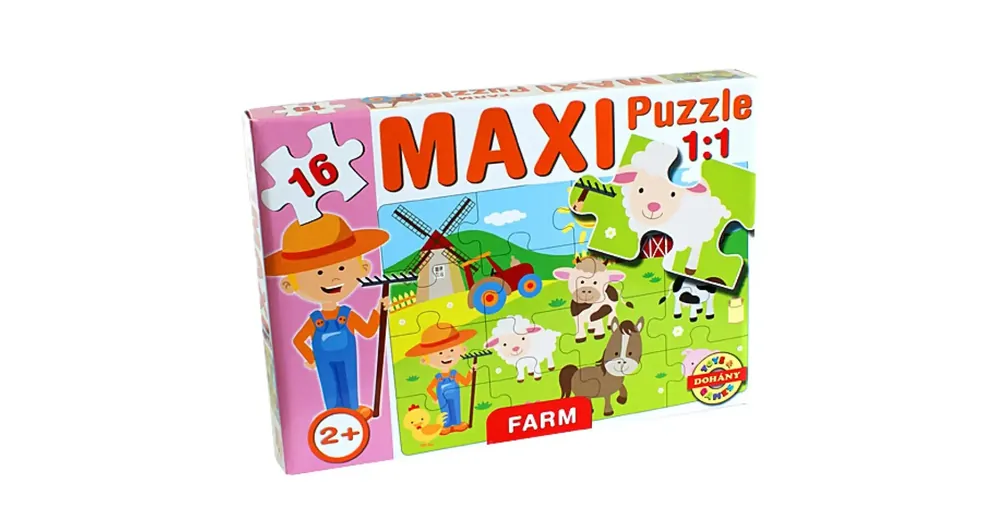 Akciós ár Maxi puzzle Farm állatokkal – D-Toys