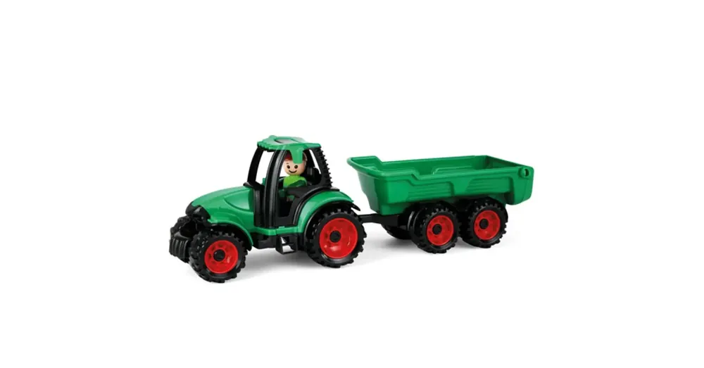 LENA Truckies traktor utánfutóval és figurával 36 cm Azonnali szállítás